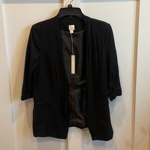 LC Lauren Conrad Women's Elegant Black Blazer